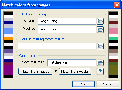 Match colors dialog